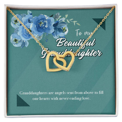 Beautiful Goddaughter Interlocking Hearts Necklace