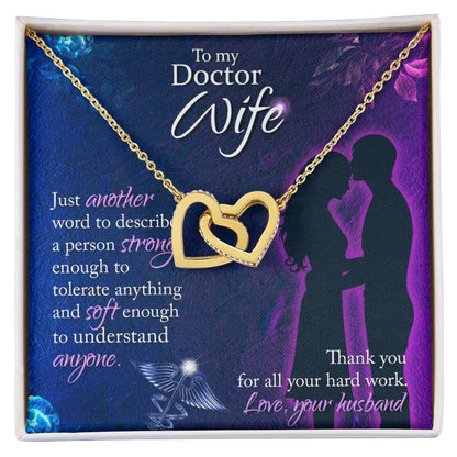 Interlocking Hearts Necklace Nurse Graduation Gift Nurse Gift Nurse Necklace Future Nurse Gift Gift For Nurse