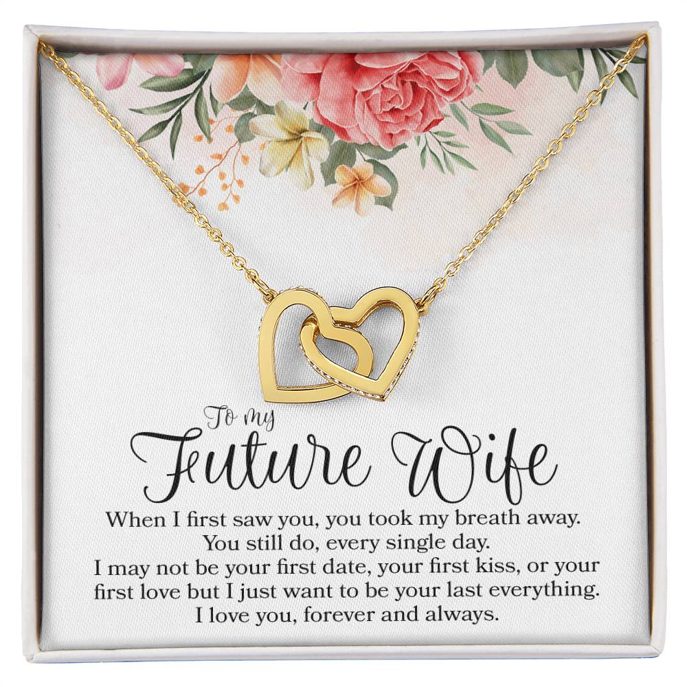 Interlocking Hearts - To Future Wife Interlocking Hearts Necklace