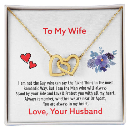 Gift For Wife - Interlocking Heart Necklace Interlocking Hearts Necklace