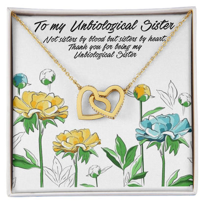My Unbiological Sister Interlocking Hearts Necklace