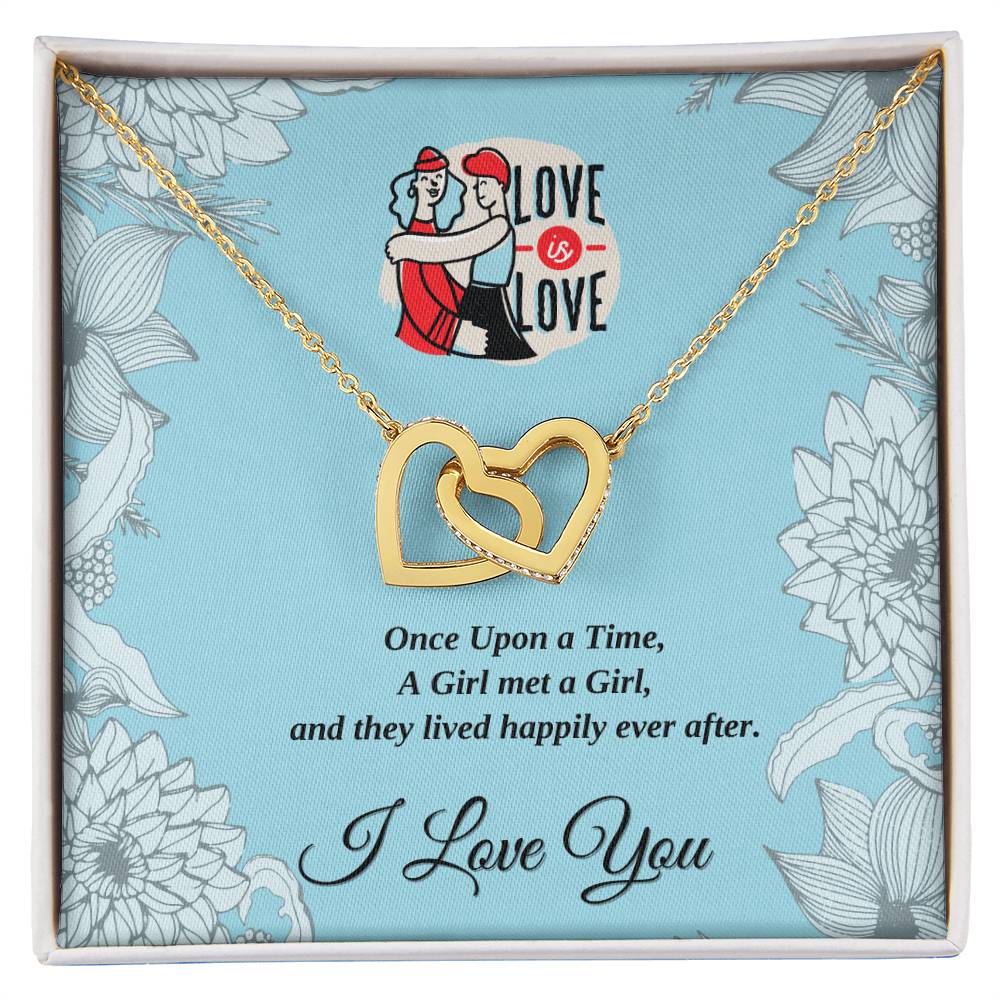 Interlocked Hearts - Once Upon A Time - Love Is Love Interlocking Hearts Necklace