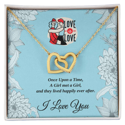 Interlocked Hearts - Once Upon A Time - Love Is Love Interlocking Hearts Necklace