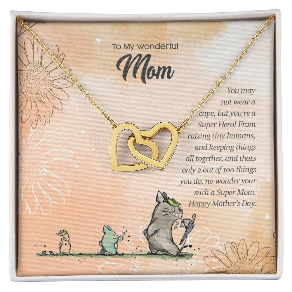 Special Edition Super Hero Mom Interlocked Heart Tm2V2 Interlocking Hearts Necklace