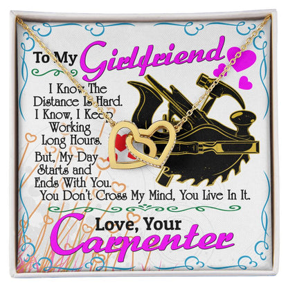 Carpenter'S Girlfriend - Interlocking Heart Necklace Interlocking Hearts Necklace