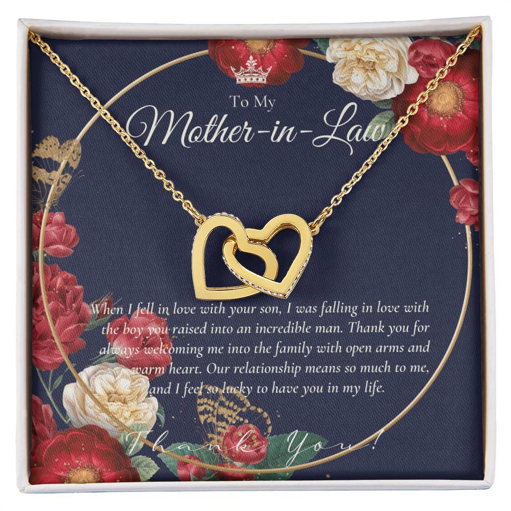 Mother In Law Gift Mom In Law Jewelry Mother'S Day Gift For Mother-In-Law Gift For Mother In Law Mother-In-Law Necklace Interlocking Hearts Necklace