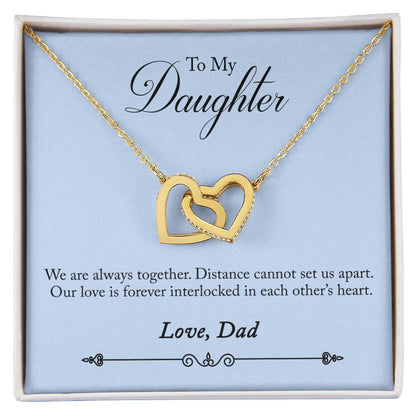 Necklace Of Dad Daughter Interlocking Hearts Interlocking Hearts Necklace