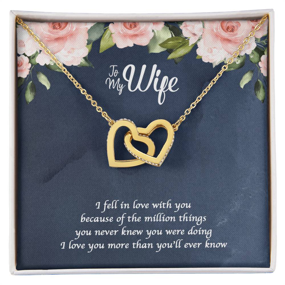 A Million Things Interlocking Heart Necklace Interlocking Hearts Necklace