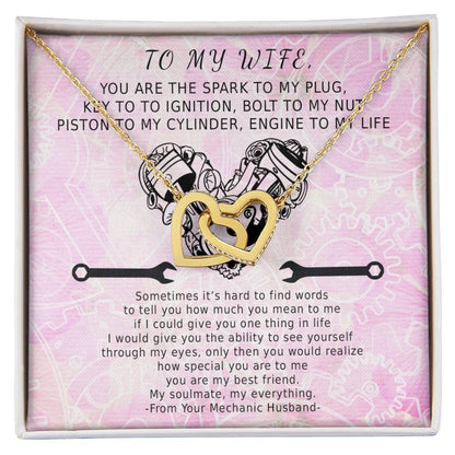 Key To Ignition Hearts Interlocking Hearts Necklace