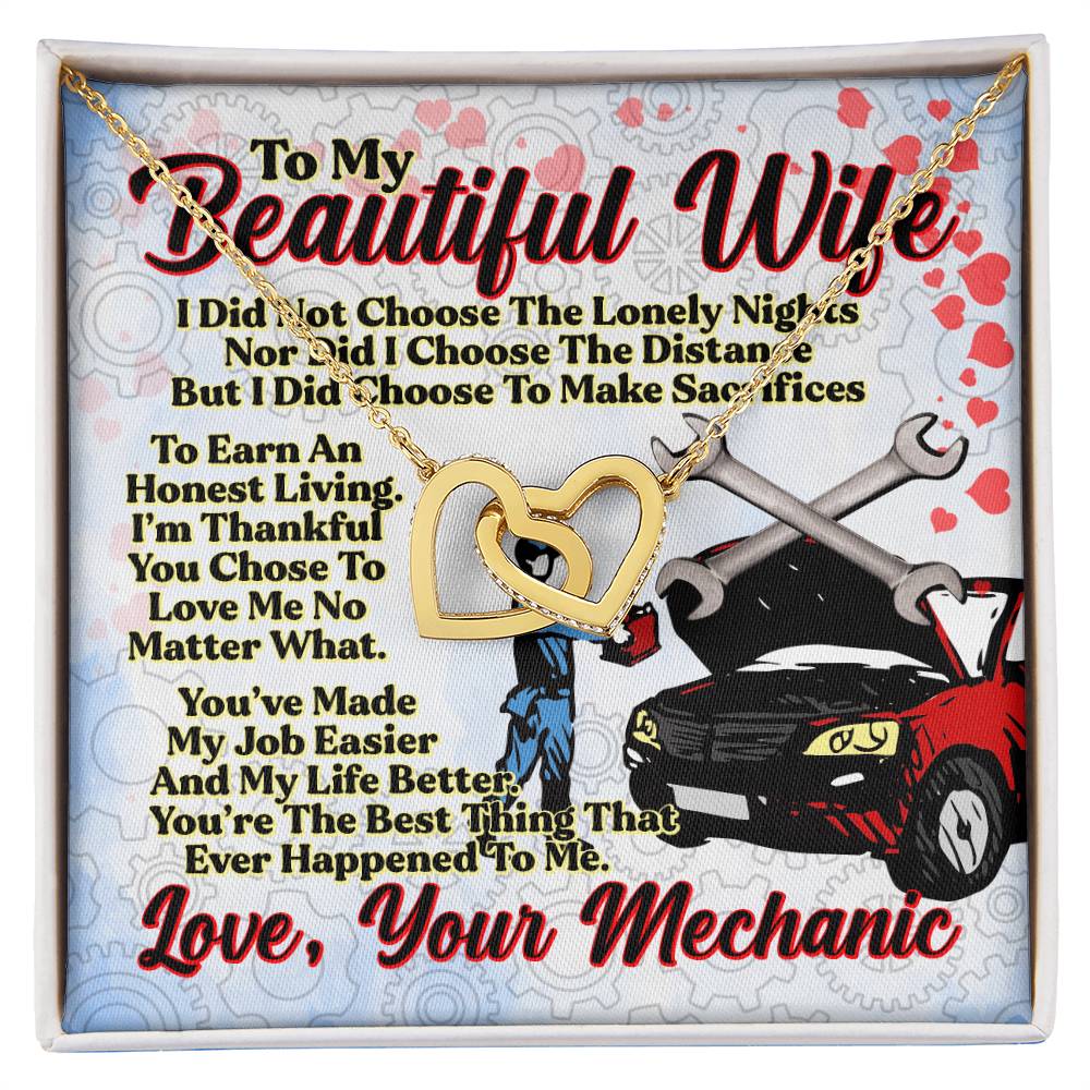 Mechanic'S Wife - Interlocking Heart Necklace Interlocking Hearts Necklace