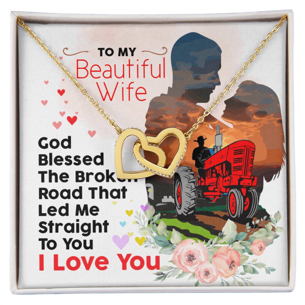Farmer'S Wife - Interlocking Heart Necklace Interlocking Hearts Necklace