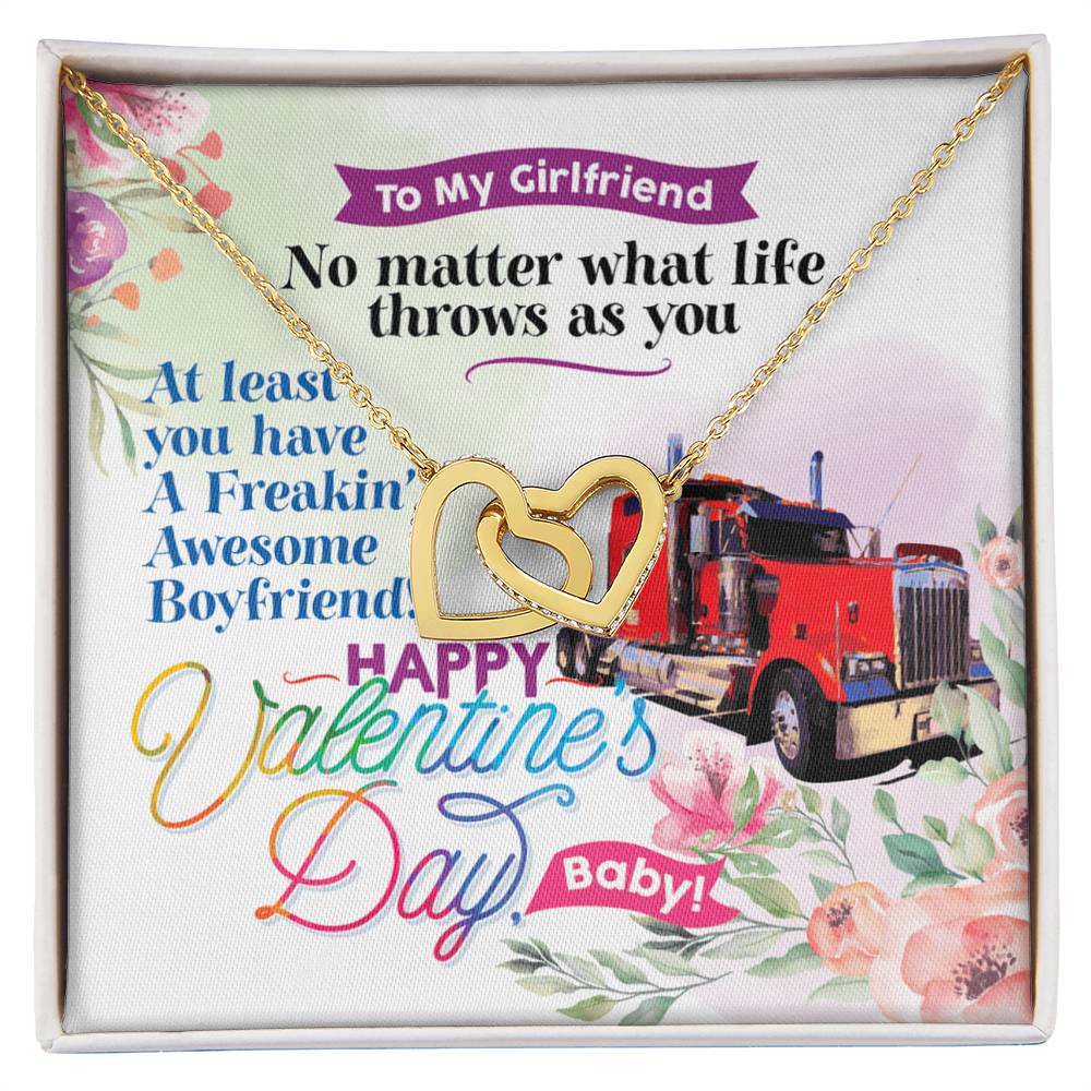 Trucker'S Girlfriend - Interlocking Heart Necklace Interlocking Hearts Necklace