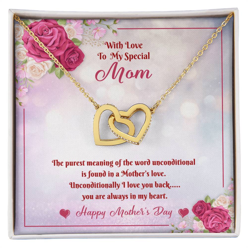 Mother'S Day Hearts Necklace Interlocking Hearts Necklace