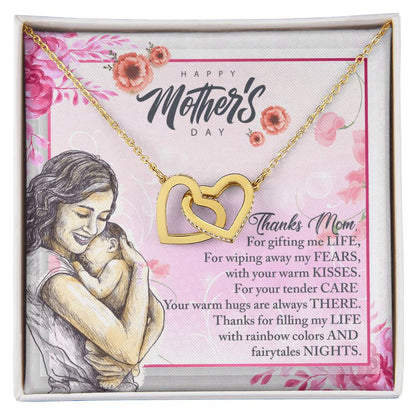 To My Great Mom - Happy Mother'S Day - Tmm12 Interlocking Hearts Necklace