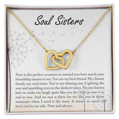 Soul Sisters - Necklace Interlocking Hearts Necklace