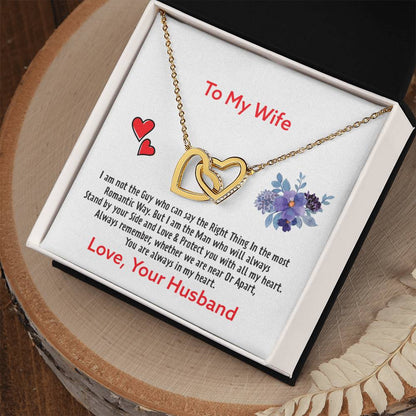 Gift For Wife - Interlocking Heart Necklace Interlocking Hearts Necklace