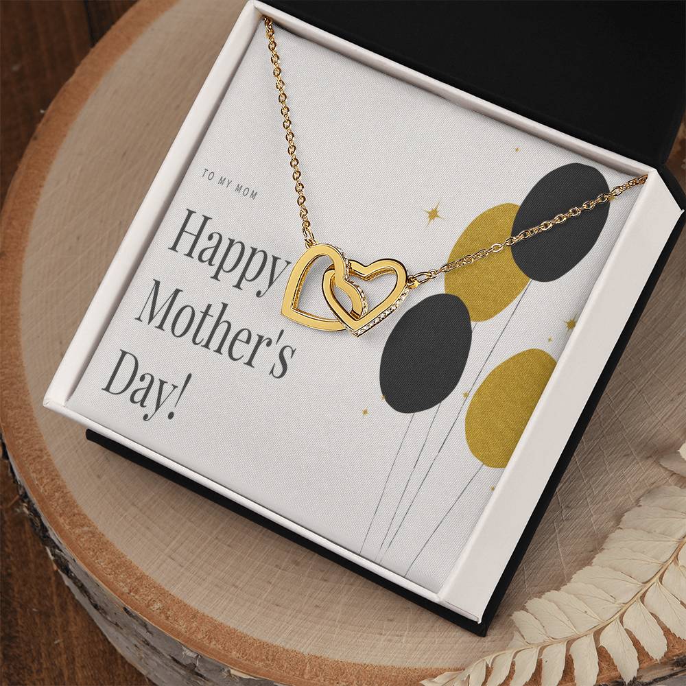 To My Mom Interlocking Hearts Necklace