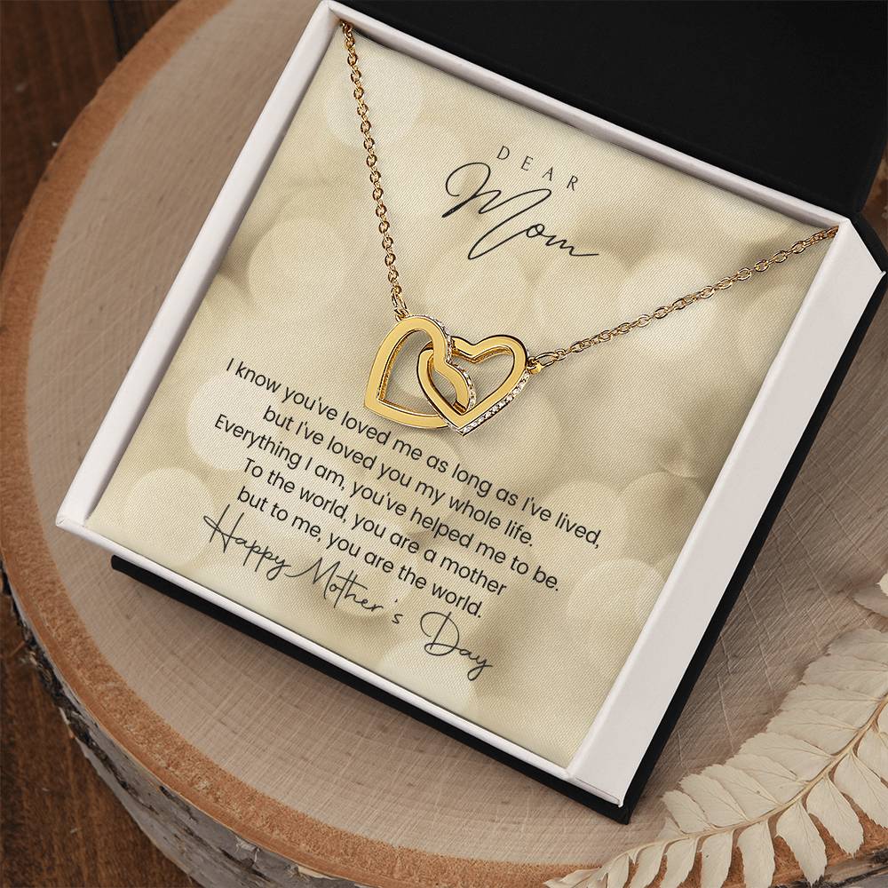 Happy Mother'S Day Interlocking Hearts Interlocking Hearts Necklace