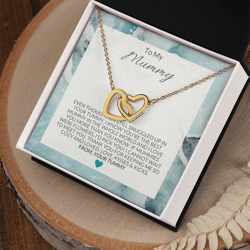 To My Mummy Necklace Interlocking Hearts Necklace