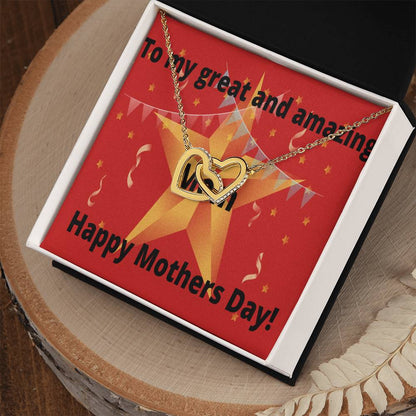 Two Hearts Necklace Interlocking Hearts Necklace