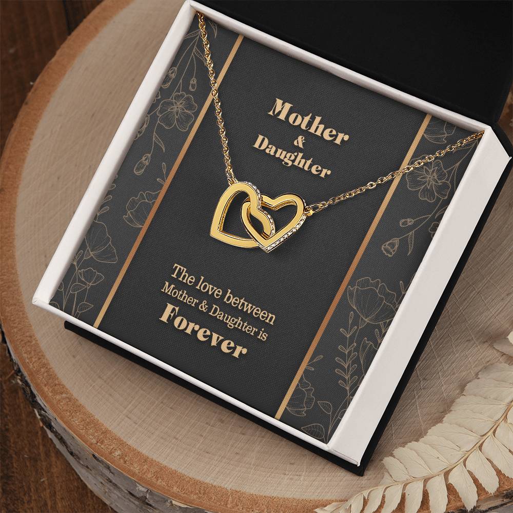 Mothers Day Interlocking Hearts Necklace Luxury