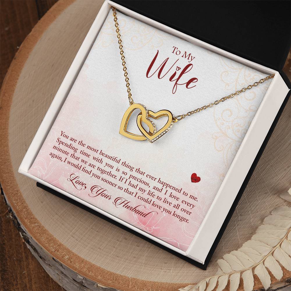 Interlocking Hearts Necklace Anniversary Gift For Wife Gift For Her From Husband Gift For Her Mothers Day Gift Valentines Day Gift Gifts For Wife Christmas Gift