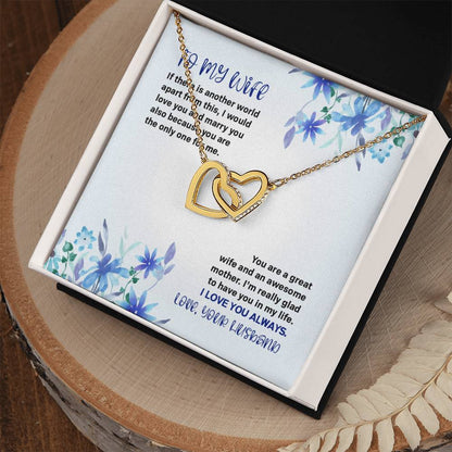 If There Is Another World - Inter-Locking Heart Necklace Interlocking Hearts Necklace