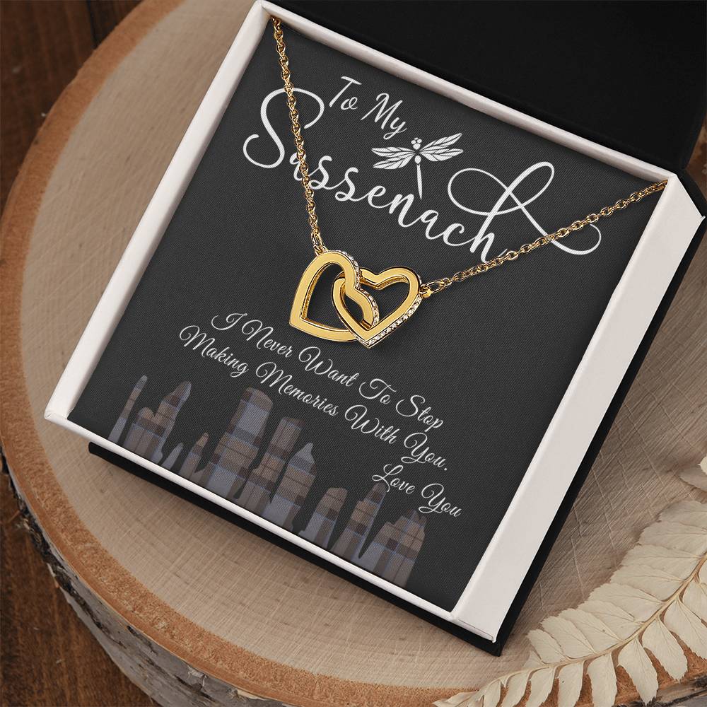 To My Sassenach - Interlocking Heart Interlocking Hearts Necklace