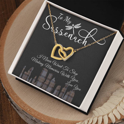 To My Sassenach - Interlocking Heart Interlocking Hearts Necklace