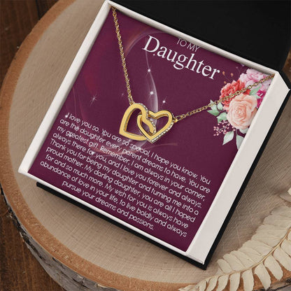 Interlocking Hearts Necklace Daughter Gift From Mom To Daughter Personalized Necklace For Daughter Gift For Daughter From Mom Daughter Gift