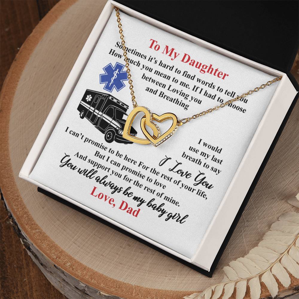 Gift For Daughter - Interlocking Heart Necklace Interlocking Hearts Necklace