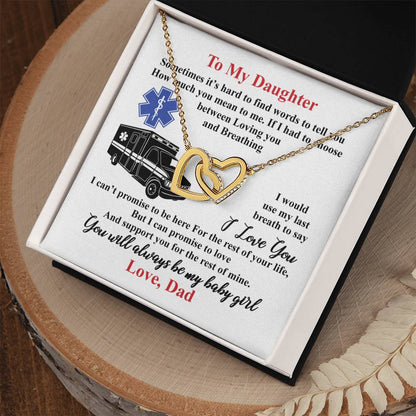 Gift For Daughter - Interlocking Heart Necklace Interlocking Hearts Necklace