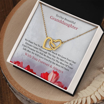 The Perfect Gift For Your Granddaughter. Interlocking Hearts Necklace