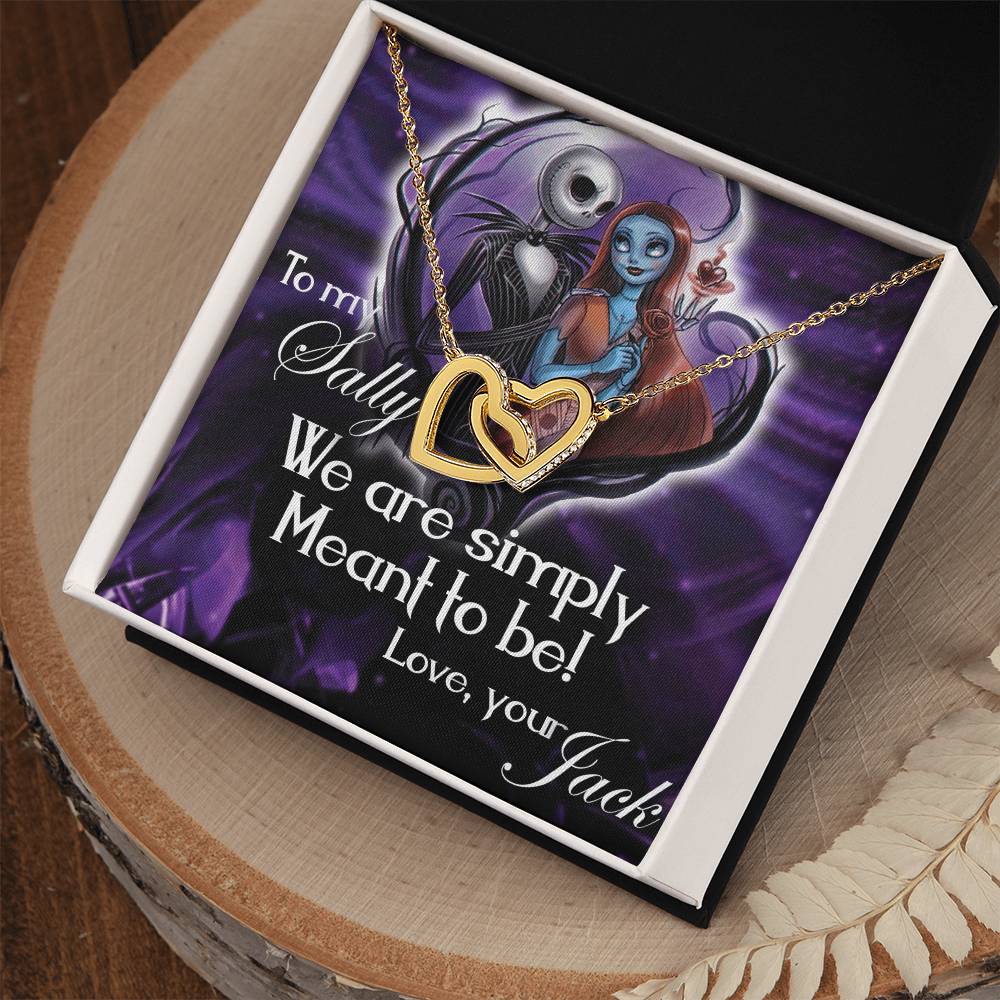 To My Sally Interlocking Interlocking Hearts Necklace
