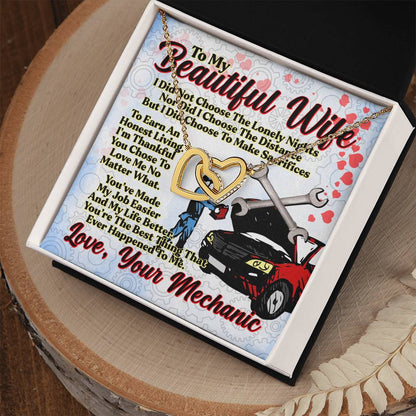 Mechanic'S Wife - Interlocking Heart Necklace Interlocking Hearts Necklace