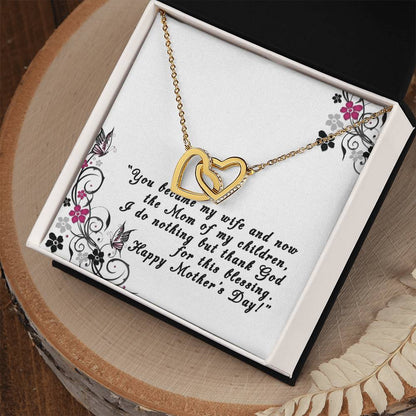 Mother'S Day Gift For Wife Interlocking Hearts Necklace