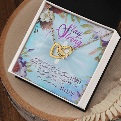 Stay Strong - Interlocking Hearts Necklace