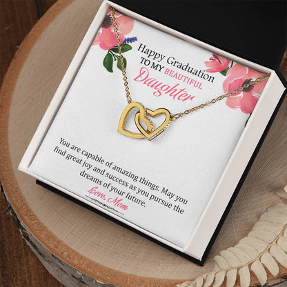 My Successful Daughter' - Limited Stock Interlocking Hearts Necklace
