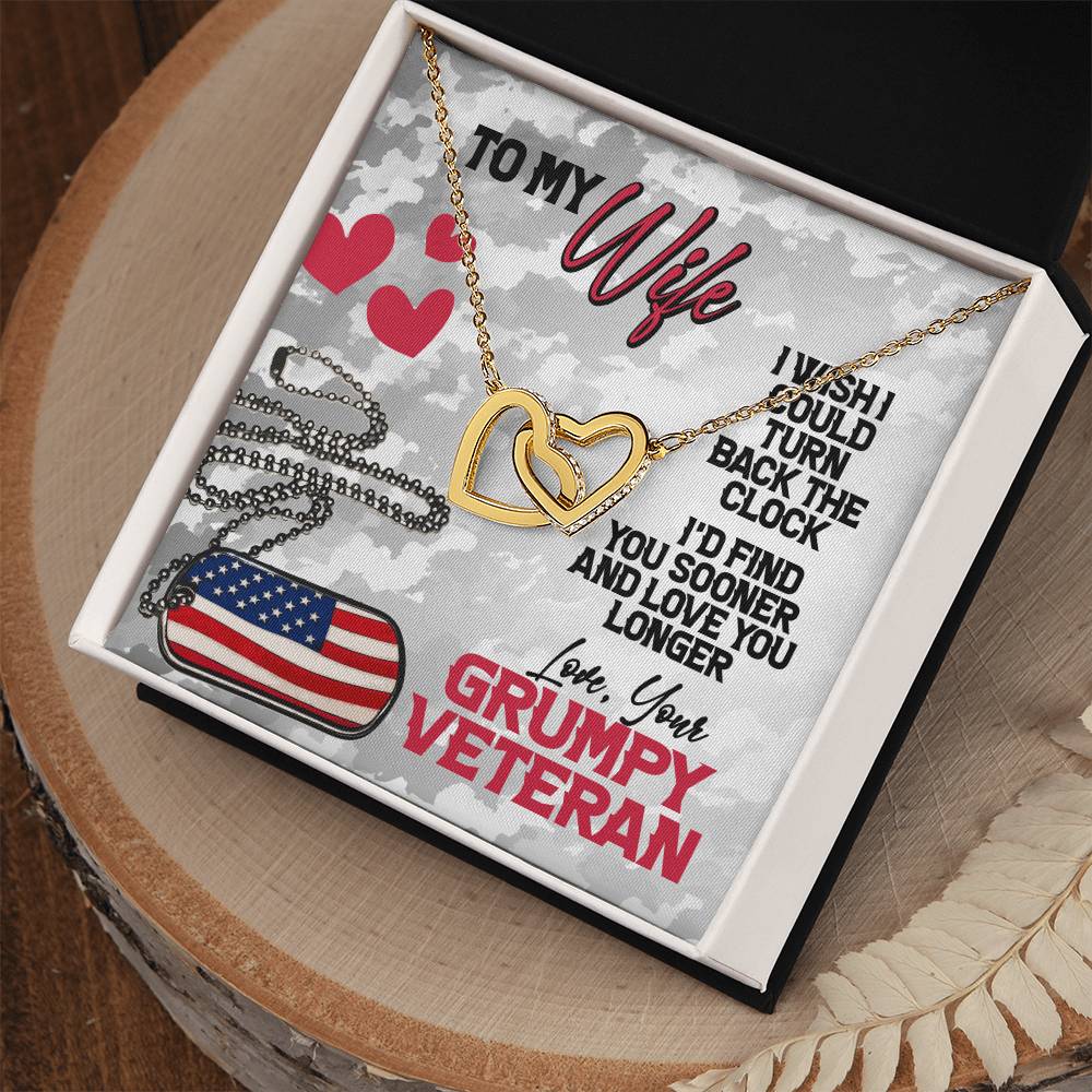 Veteran'S Wife - Interlocking Heart Necklace Interlocking Hearts Necklace