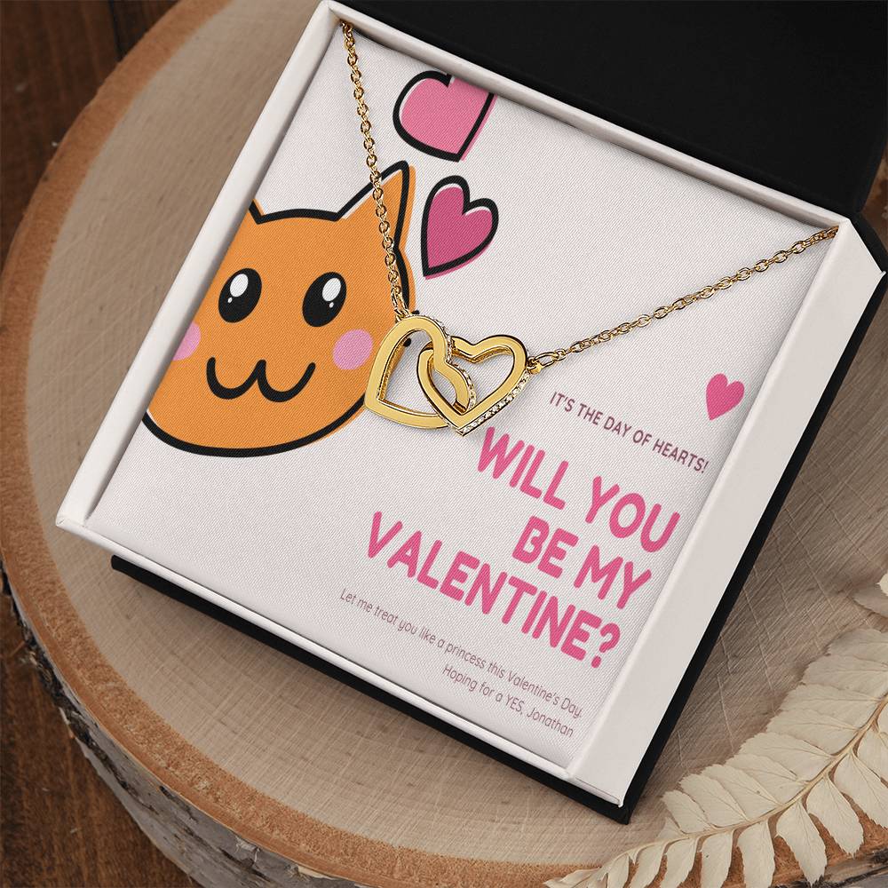 To My Future Wife Interlocking Hearts Necklace