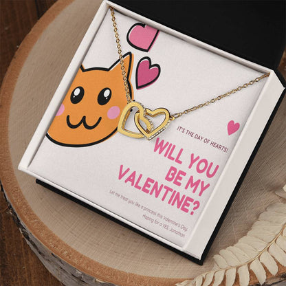 To My Future Wife Interlocking Hearts Necklace
