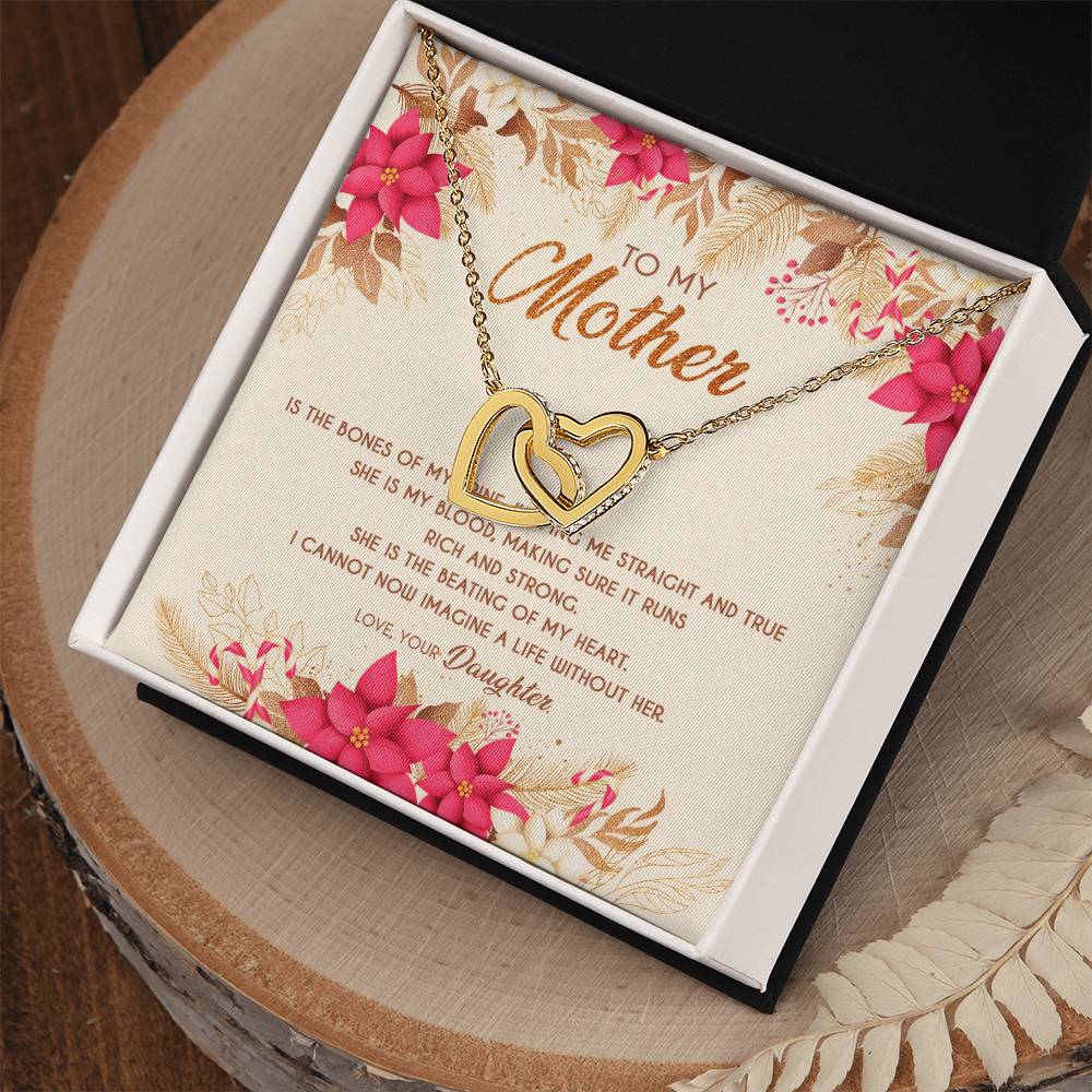 Gift For Mom - Beating Of My Heart - The Interlocking Heart Necklace Interlocking Hearts Necklace