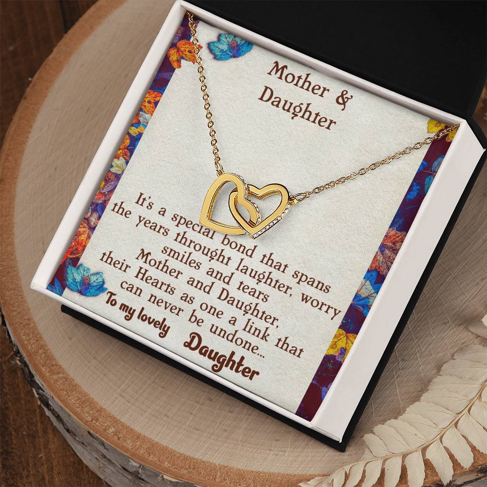 Mother & Daughter Necklace Interlocking Hearts Necklace