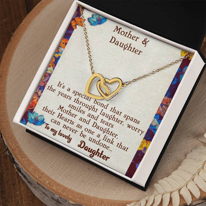 Mother & Daughter Necklace Interlocking Hearts Necklace