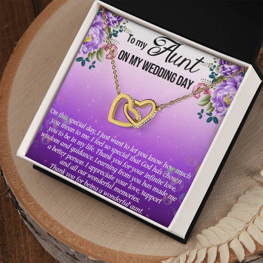 Aunt Of The Bride Gift Aunt Wedding Gift Aunt Of The Bride Interlocking Hearts Necklacewedding Gift For Auntaunt Necklacethank You Gift