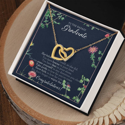 Graduation Gift Necklace Graduation Gift For Her College Graduation Gift For Her High School Senior Graduation Class Of Interlocking Hearts Necklace