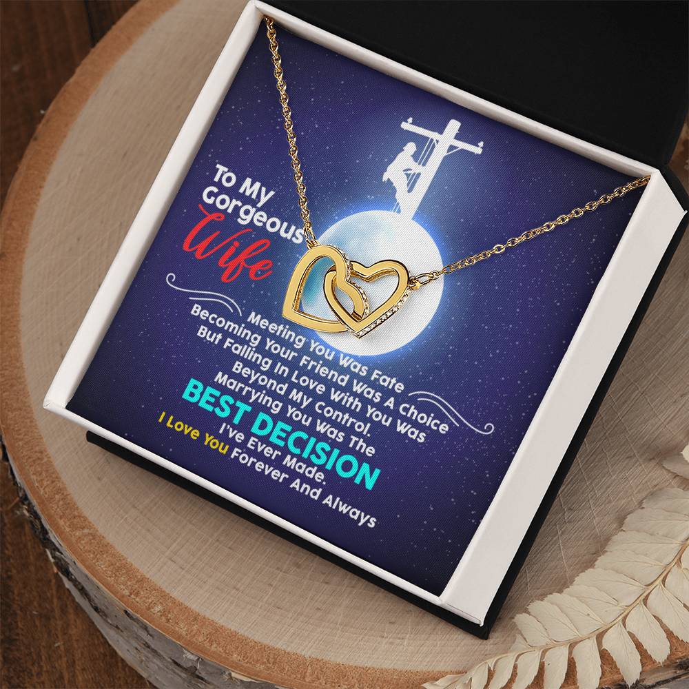 Lineman'S Wife - Interlocking Heart Necklace Interlocking Hearts Necklace