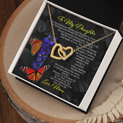 Gift For Daughter- Interlocking Heart Necklace Interlocking Hearts Necklace