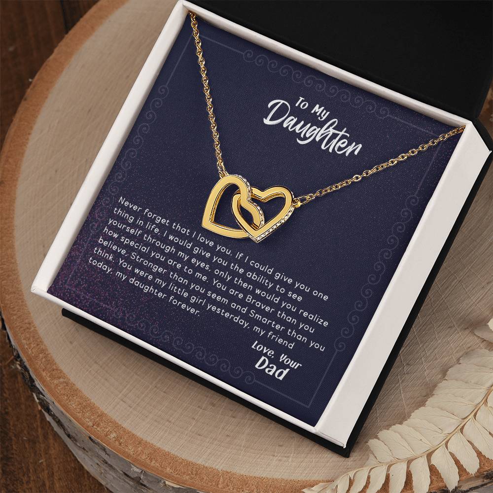 See Yourself Through My Eyes - Interlocking Hearts Necklace