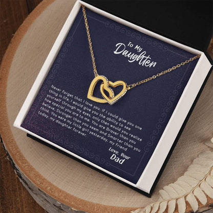 See Yourself Through My Eyes - Interlocking Hearts Necklace